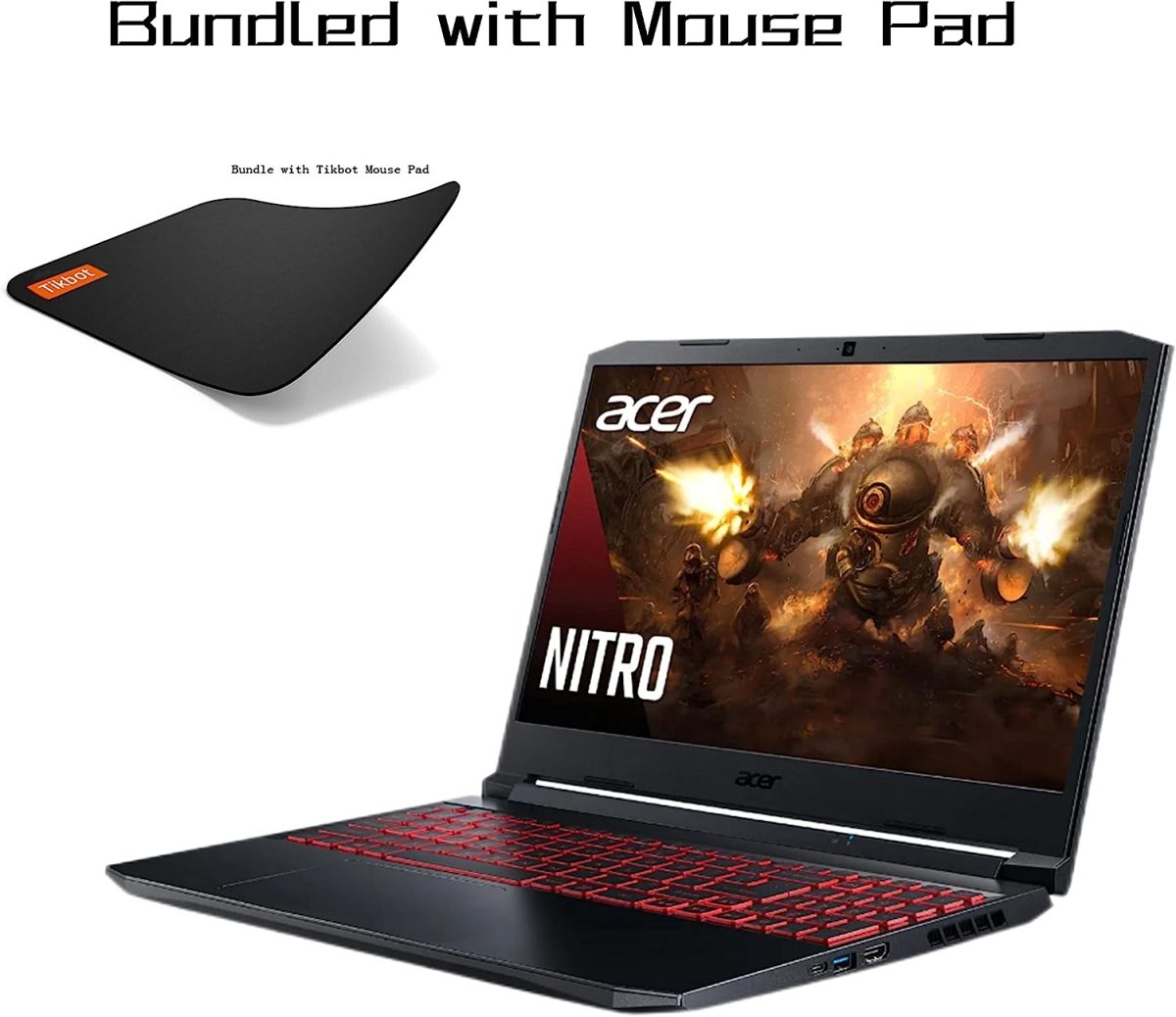 Pc Portable Gamer Acer Nitro 5 Gaming Laptop | AMD Ryzen 7 5800H | GeForce RTX 3060GPU |15.6" QHD 144Hz IPS Display | 16 GB DDR5 RAM | 512 PCIe SSD | Killer Wi-Fi 6 – Image 3
