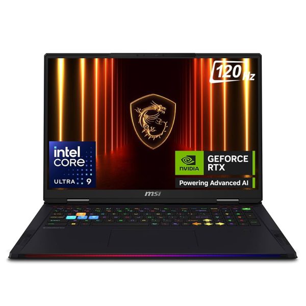 MSI Raider 18 HX AI A2XWIG-270FR : Intel Core Ultra 9 285HX - 32GB DDR5 - SSD 1TB - Nvidia RTX 5080 16GB - 18' UHD+