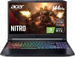 Pc Portable Gamer Acer Nitro 5 Gaming Laptop | AMD Ryzen 7 5800H | GeForce RTX 3060GPU |15.6" QHD 144Hz IPS Display | 16 GB DDR5 RAM | 512 PCIe SSD | Killer Wi-Fi 6