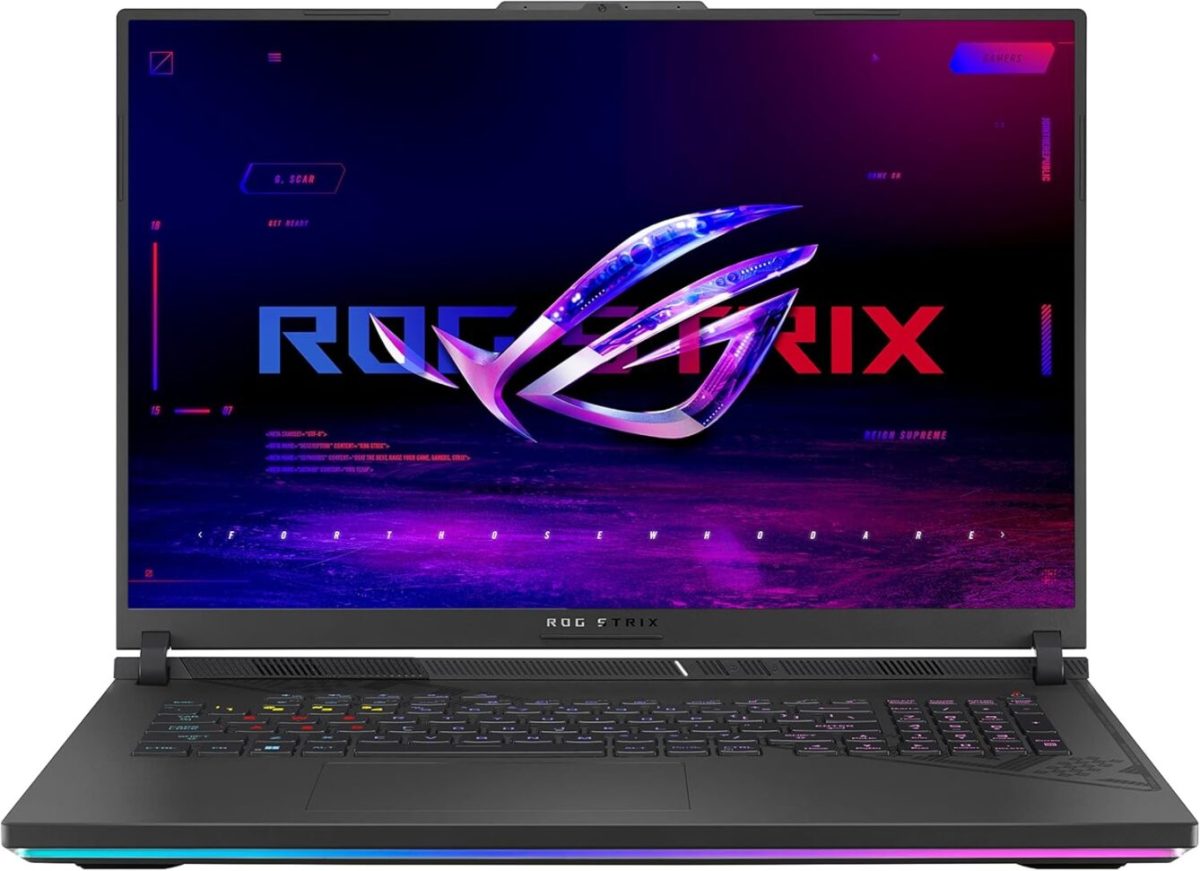 ASUS ROG Strix G18-G814JIR-N6069W 18 Pouces 2.5K PC Portable (Intel Core i9 Processeur 14900HX, RTX 4070 6GO TGP 140W, 32GB DDR5 RAM, 1TB PCIe® 4.0 NVMe SSD, Windows 11 Home) – Image 1