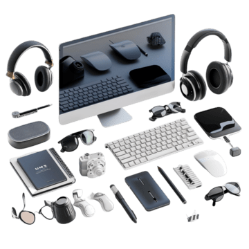 pngtree modern desktop personal computer and other gadgets on transparent background png image 12989724