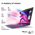 Lenovo Yoga Slim 7x Snapdragon X Elite X1E 9th Gen Touchscreen Thin & Light Laptop (32GB, 1TB SSD, Windows 11 Home, 14.5 inch OLED Display, MS Office 2021, Cosmic Blue, 1.28 KG) – Image 2