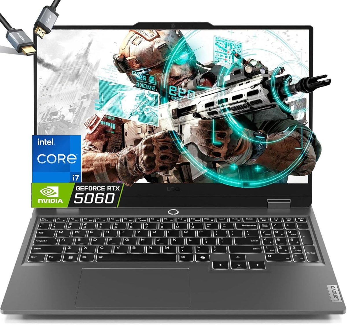 Lenovo LOQ 15 Gaming Laptop 2025 RTX 5060/8GB DDR7 - Intel Core i7-13700HX 32GB RAM DDR5 1TR SSD NVME 15.6 165HZ QHD – Image 1