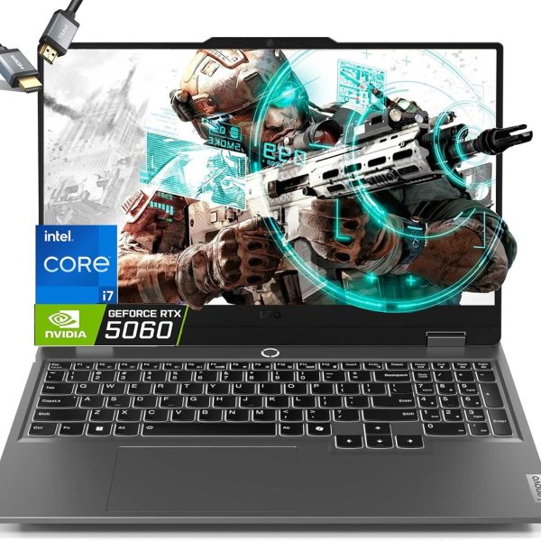 Lenovo LOQ 15 Gaming Laptop 2025 RTX 5060/8GB DDR7 - Intel Core i7-13700HX 32GB RAM DDR5 1TR SSD NVME 15.6 165HZ QHD