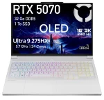 Lenovo Légion 7i Gen 10, AI Gaming Laptop, Intel Ultra 9 275HX, 16" OLED 3K (3100x2400) 240Hz 500 nits, 32 GB DDR5, 1 TB SSD, NVIDIA RTX 5070, 5MP Camera  Wi-Fi 7, Win 11 - Glacier White – Image 2